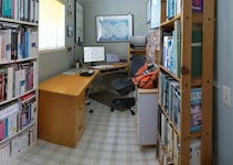 Pandemic home office, laundry edition