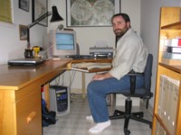 Old office with HP computer