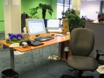 Third desk at LinkedIn in Palo Alto